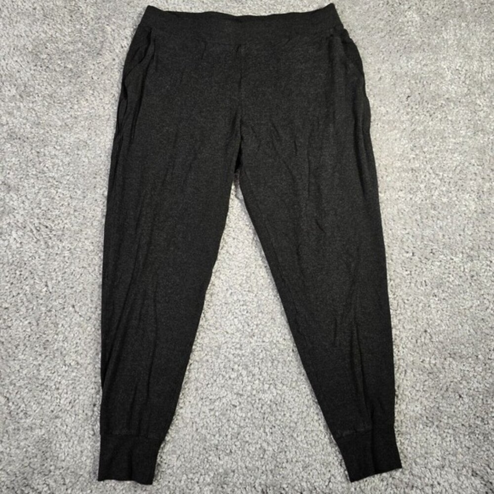 Eileen Fisher Womens Pull On Joggers Medium Charcoal Gray Stretch
